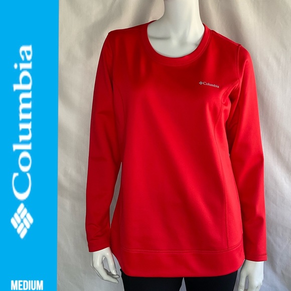 Columbia Sweaters - Columbia Women Red Long Sleeve Park
Logo Crew Sweatshirt